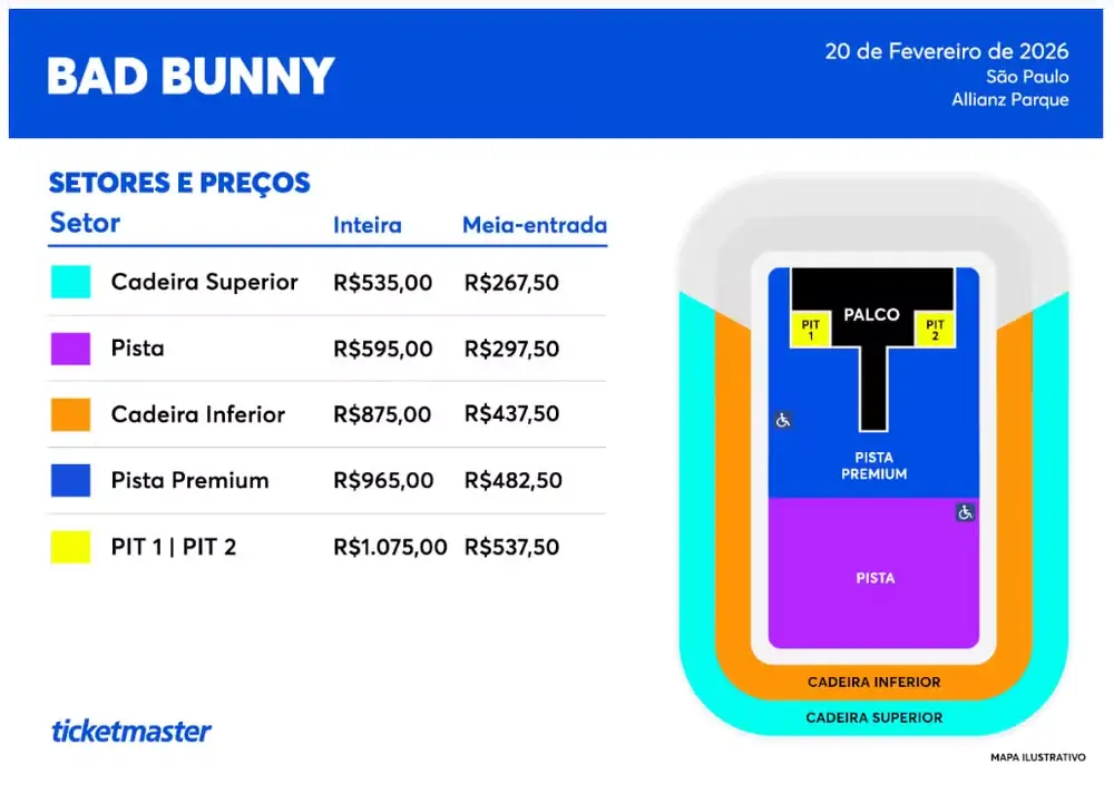 Ingressos Bad Bunny - São Paulo