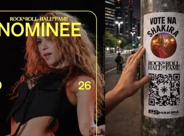 Shakira no Rock & Roll Hall of Fame 2026: veja como votar e levar ao #1