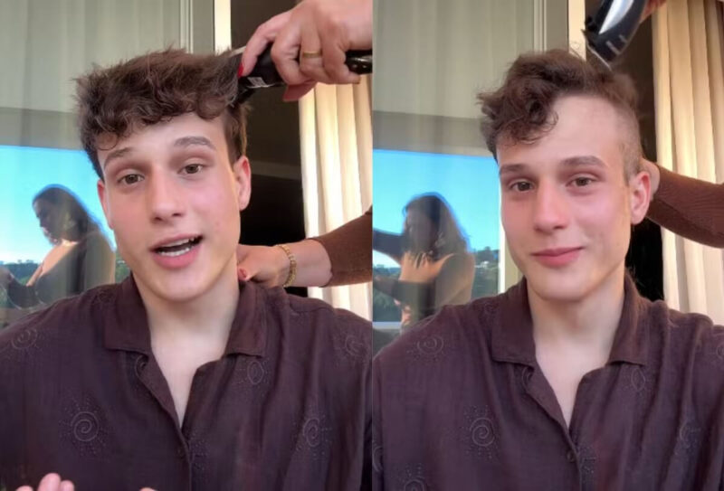 Influenciador Lorenzo Fischer, de 19 anos, revela luta contra o câncer